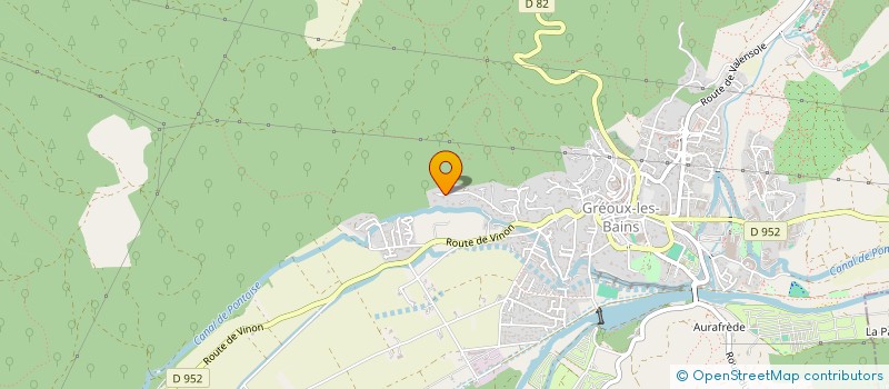 localisation de l'entreprise LE GEAI DES ROCHES BLEUES  GREOUX-LES-BAINS