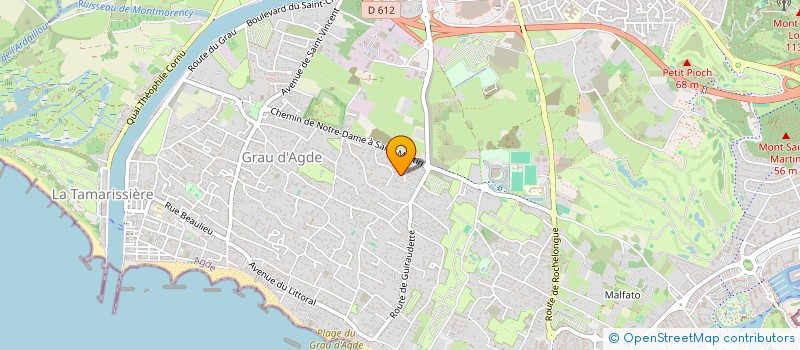 localisation de l'entreprise LE GEANT  AGDE