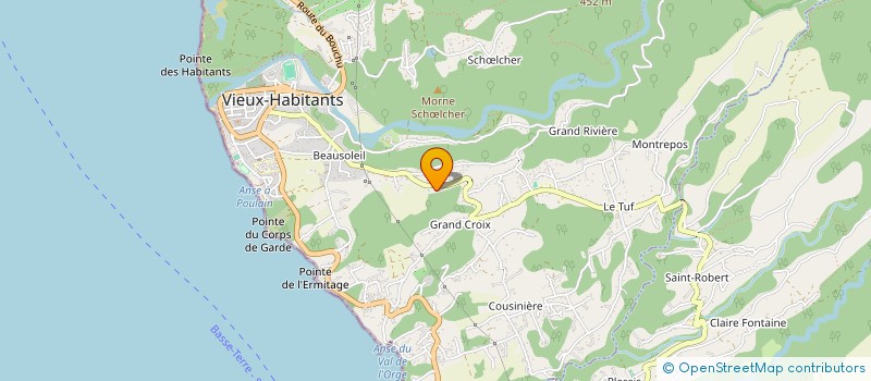 localisation de l'entreprise LE GEANT DE LA CANNE DISTRIBUTION  VIEUX HABITANTS