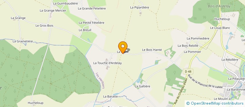 localisation de l'entreprise LE GEBROULAZ à LES HERBIERS