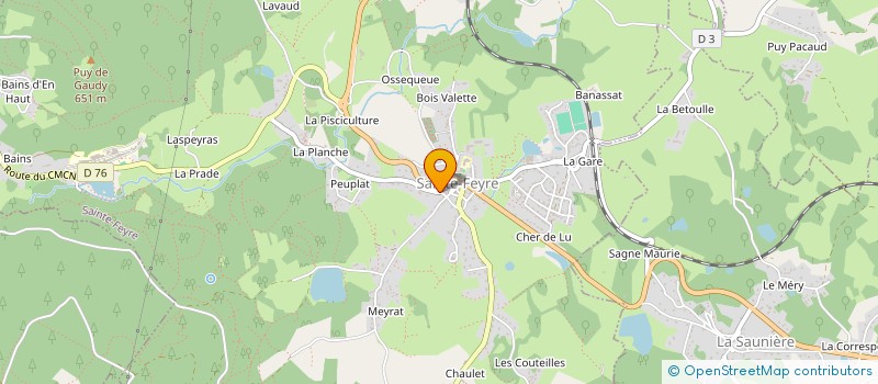 localisation de l'entreprise LE GEEK SHOP à SAINTE-FEYRE