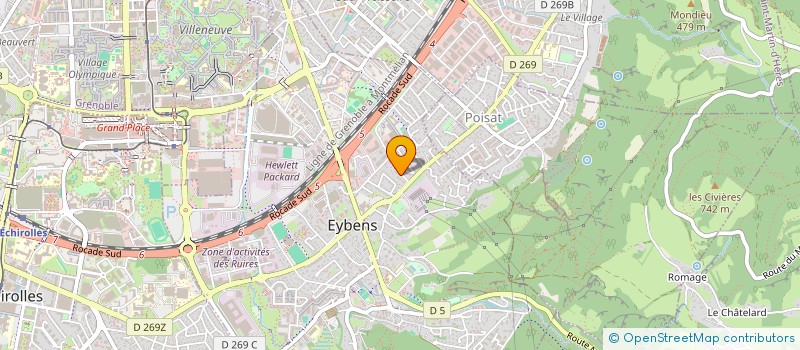 localisation de l'entreprise LE GEMME  EYBENS