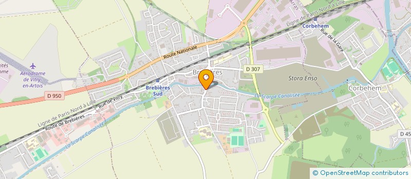 localisation de l'entreprise LE GENIE  BREBIERES