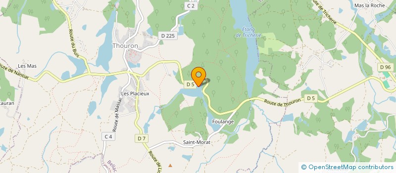 localisation de l'entreprise LE GENIE DE LA FORET à COMPREIGNAC