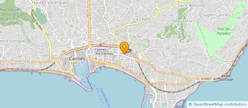 localisation de l'entreprise LE GENTEL à CANNES