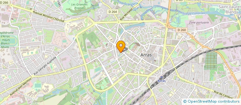 localisation de l'entreprise LE GENTIL à ARRAS