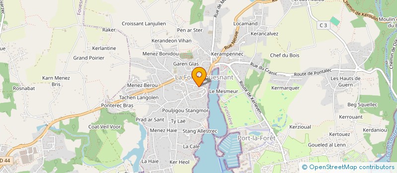 localisation de l'entreprise LE GENTILHOMME  LA FORET-FOUESNANT