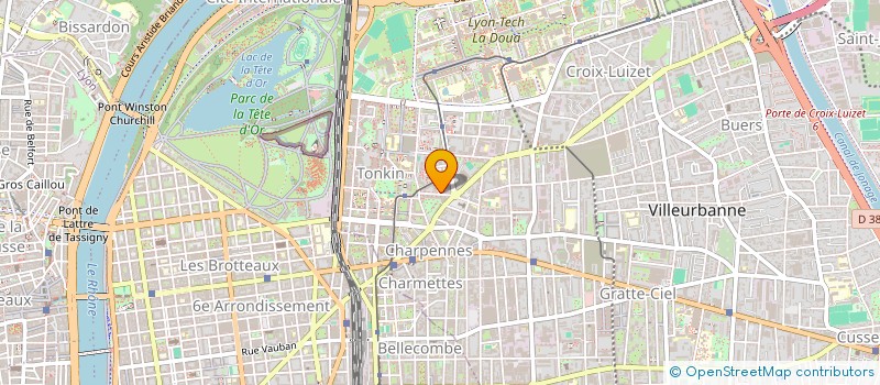 localisation de l'entreprise LE GENTLEMAN  VILLEURBANNE