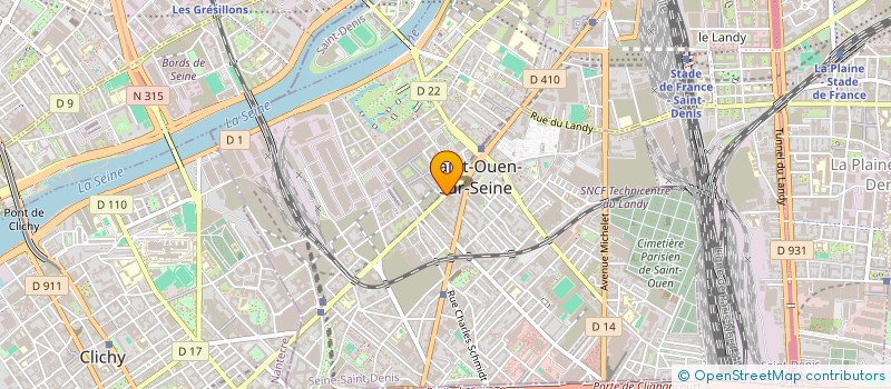 localisation de l'entreprise LE GENTLEMAN DU BICYCLE à SAINT-OUEN-SUR-SEINE