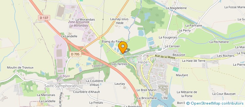 localisation de l'entreprise LE GENTY HOME  TINTENIAC