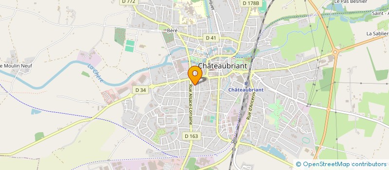 localisation de l'entreprise LE GEORGES 24  CHATEAUBRIANT