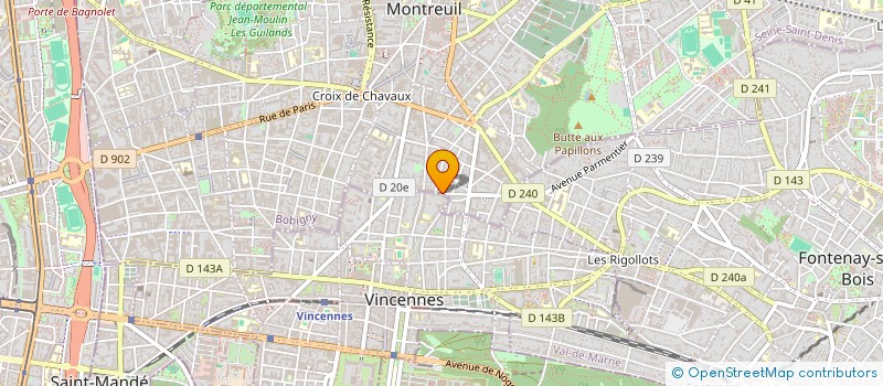 localisation de l'entreprise LE GERME à MONTREUIL