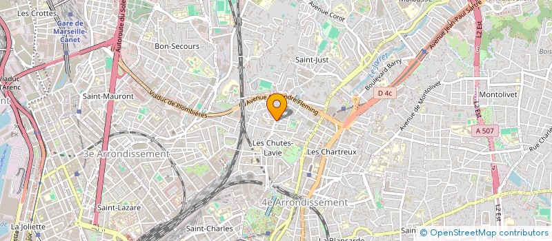 localisation de l'entreprise LE GERMINOS à MARSEILLE