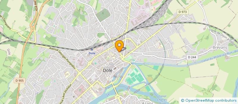 localisation de l'entreprise LE GESTE DU COEUR à DOLE