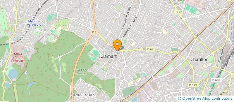 localisation de l'entreprise LE GESTE ET L'INTENTION à CLAMART