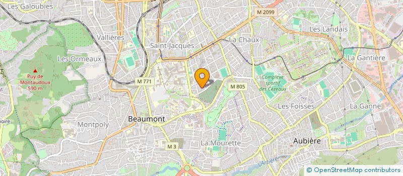 localisation de l'entreprise LE GESTE ET LE SOUFFLE  CLERMONT-FERRAND