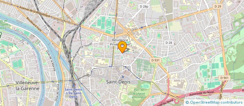 localisation de l'entreprise LE GESTE RETROUVE à SAINT-DENIS