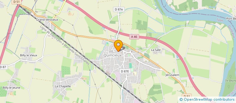 localisation de l'entreprise LE GEVAN  QUINCIEUX