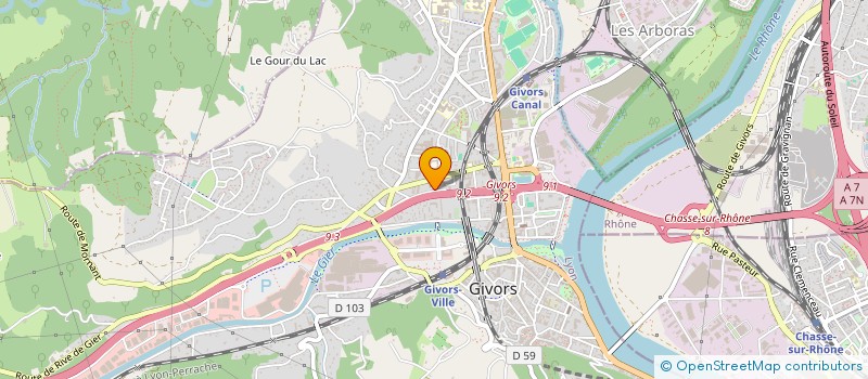 localisation de l'entreprise LE GHOST à GIVORS