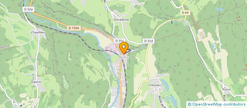 localisation de l'entreprise LE GIBUS à CHAZEY-BONS