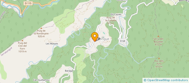 localisation de l'entreprise LE GIMKANA EN VALLESPIR  SERRALONGUE