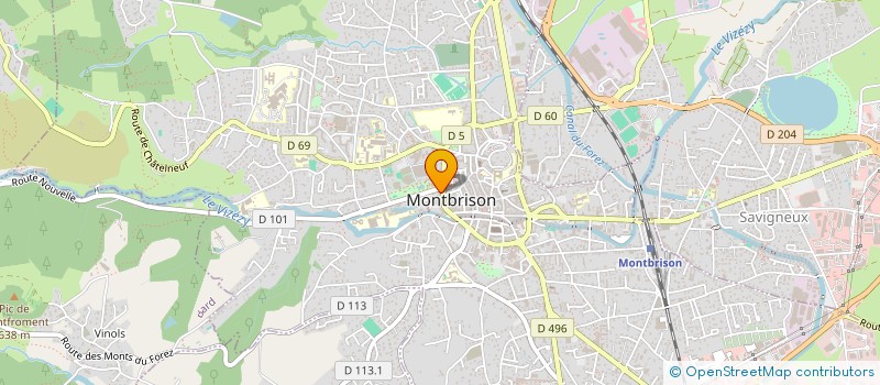 localisation de l'entreprise LE GIN  MONTBRISON