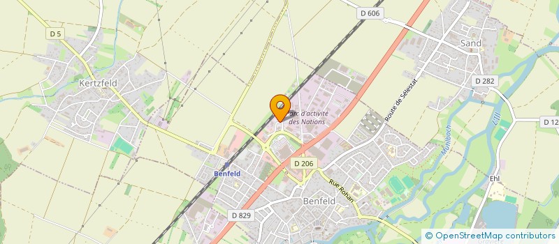 localisation de l'entreprise LE GINKGO  BENFELD