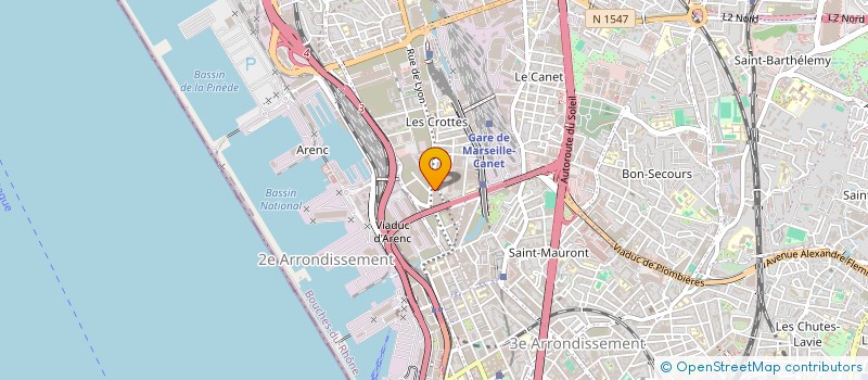 localisation de l'entreprise LE GINO à MARSEILLE