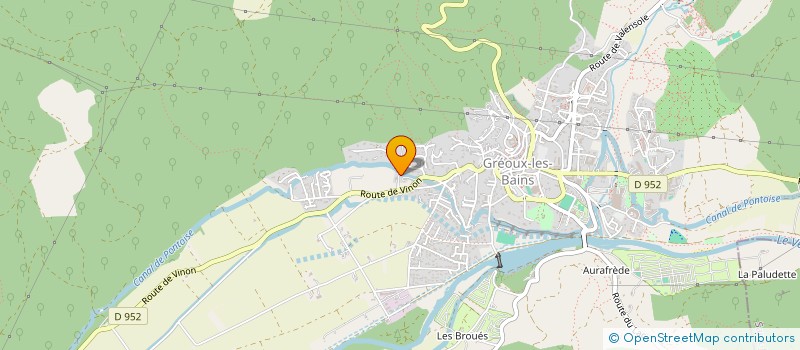 localisation de l'entreprise LE GIPALOUP à GREOUX-LES-BAINS