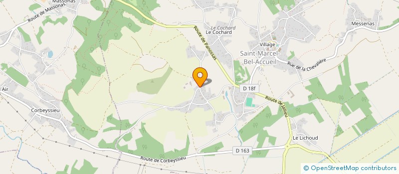 localisation de l'entreprise LE GIRERD  SAINT-MARCEL-BEL-ACCUEIL