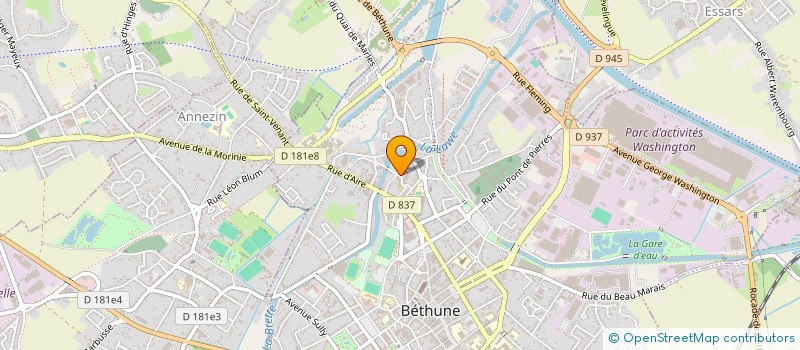 localisation de l'entreprise LE GIRLIE SHOW  BETHUNE