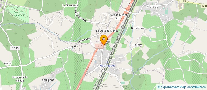 localisation de l'entreprise LE GIRONDIN à GAURIAGUET