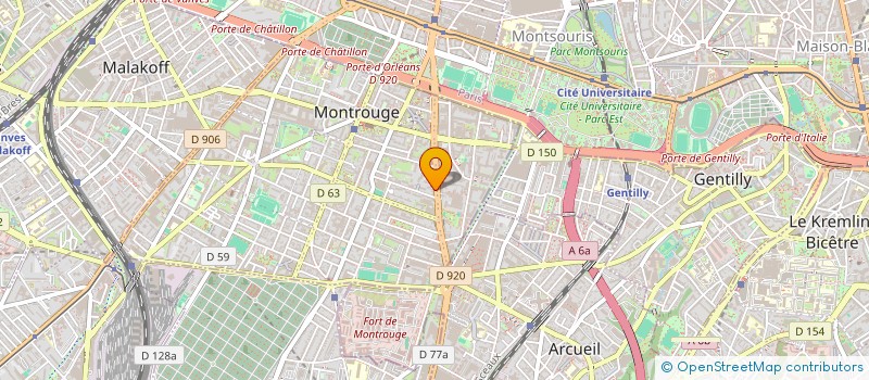 localisation de l'entreprise LE GITE  MONTROUGE