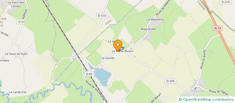 localisation de l'entreprise LE GITE CHEZ RENE  FRESVILLE