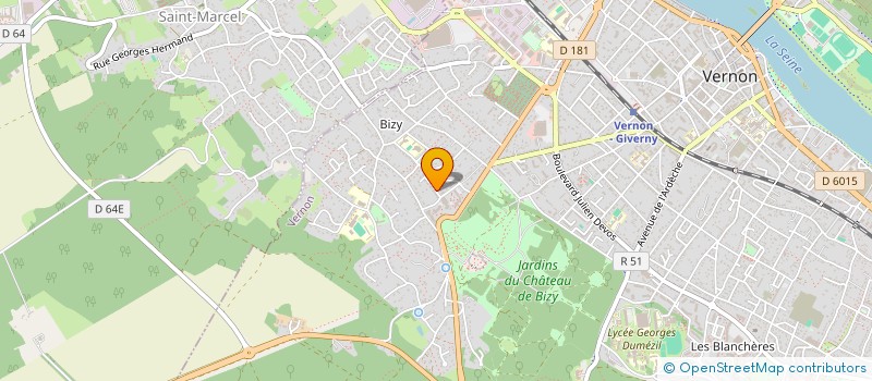 localisation de l'entreprise LE GITE DE GLATIGNY  VERNON
