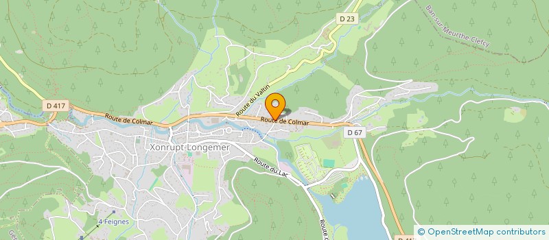 localisation de l'entreprise LE GITE DE LA VALLEE DES LACS  XONRUPT-LONGEMER