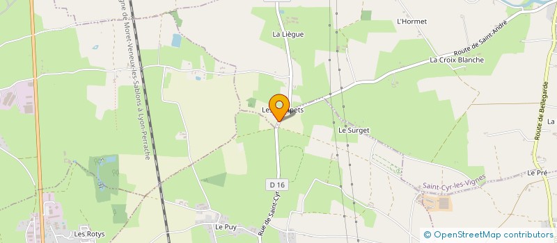 localisation de l'entreprise LE GITE DES FERMIERS LURONS  SAINT-CYR-LES-VIGNES