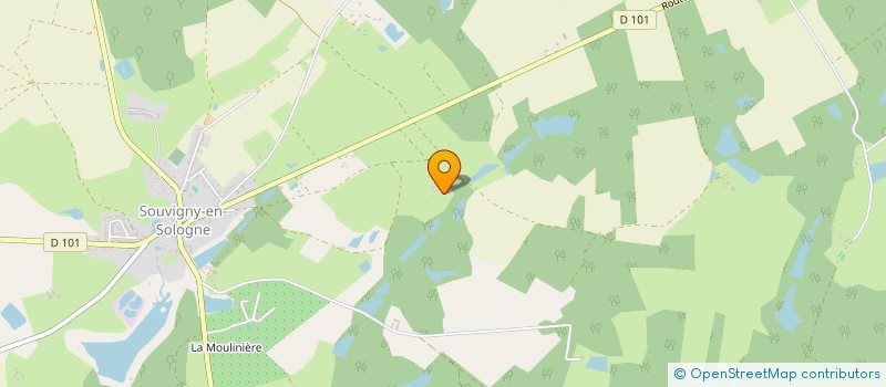 localisation de l'entreprise LE GITE LE GUE DE BRAY  SOUVIGNY EN SOLOGNE