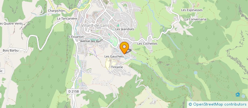 localisation de l'entreprise LE GITE ROBERT  VILLARD-DE-LANS