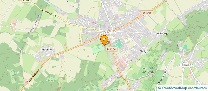 localisation de l'entreprise LE GIVRE D'ARBOIS 2010  DOUVAINE