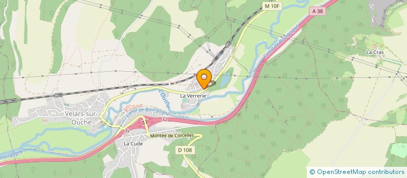 localisation de l'entreprise LE GLACIER  VELARS-SUR-OUCHE