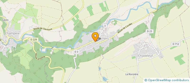 localisation de l'entreprise LE GLACIER  NESCHERS