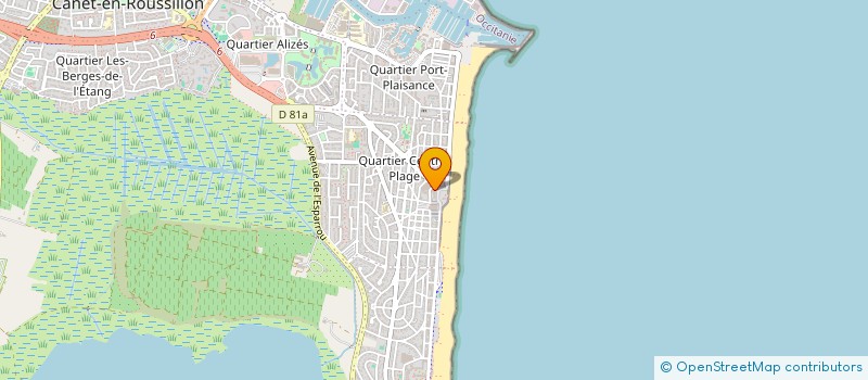 localisation de l'entreprise LE GLACIER CANET PLAGE  CANET-EN-ROUSSILLON