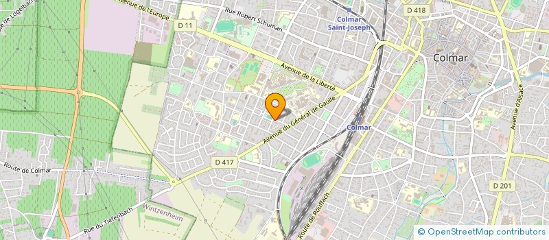 localisation de l'entreprise LE GLACIER DE COLMAR  COLMAR