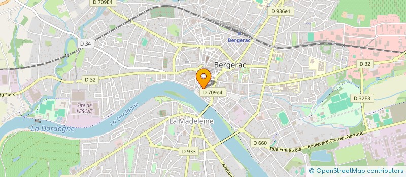 localisation de l'entreprise LE GLACIER DE LA MIRPE à BERGERAC