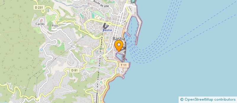 localisation de l'entreprise LE GLACIER DU VIEUX PORT à BASTIA