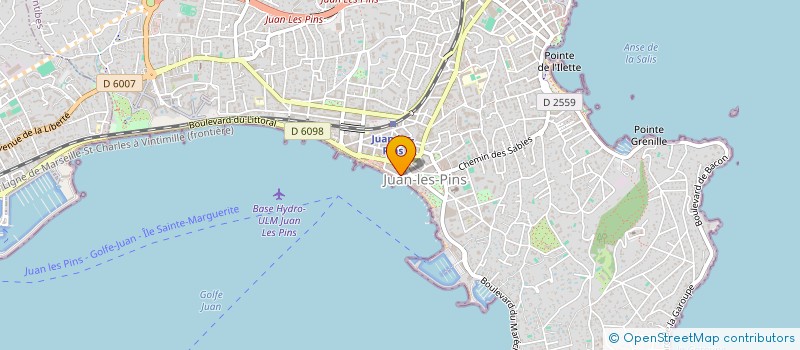 localisation de l'entreprise LE GLACIER JUANAIS à ANTIBES