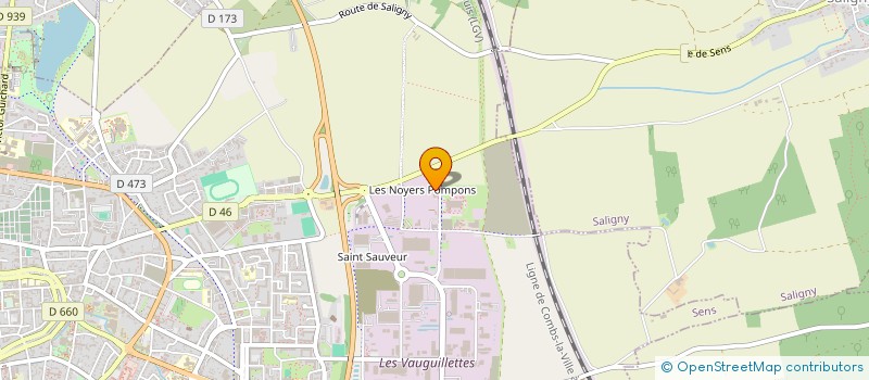 localisation de l'entreprise LE GLAIVE LIBRAIRIE EDITIONS IMPRIMERIE  SENS