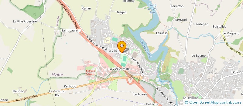 localisation de l'entreprise LE GLAND ASSOCIES à MUZILLAC