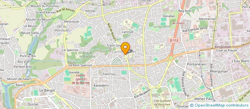 localisation de l'entreprise LE GLEAU YANNICK à BREST